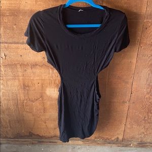 Black Indah t-shirt dress with side cutouts